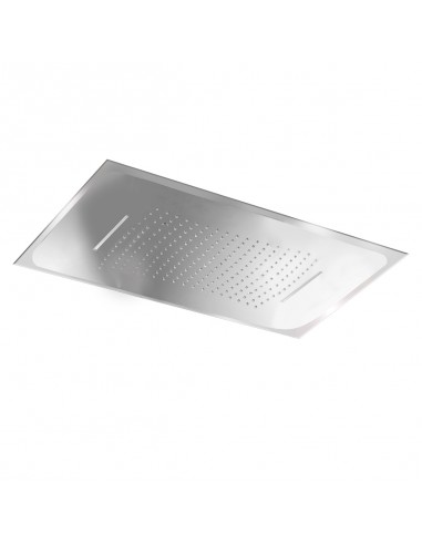 Rociador rectangular 48x59 3 vias cromado con premarco