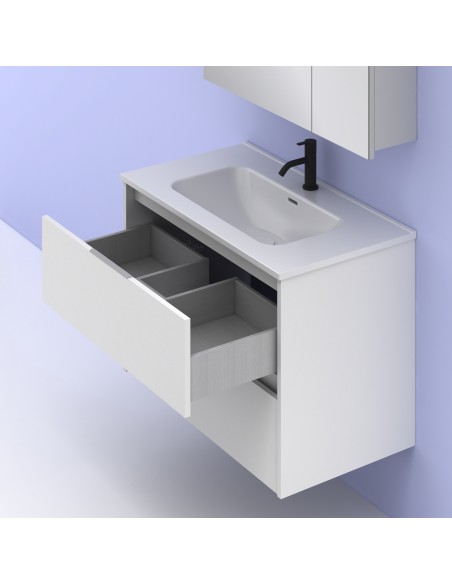 Mueble de baño SUKI de  con cajones. | Incluye lavabo cerámico.