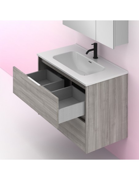 Mueble de baño SUKI de  con cajones. | Incluye lavabo cerámico.