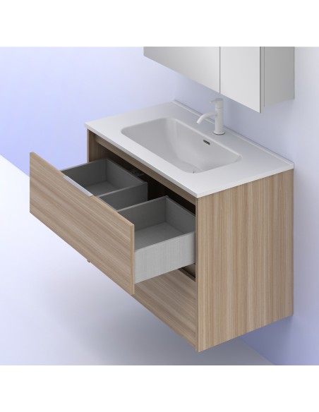 Mueble de baño SUKI de  con cajones. | Incluye lavabo cerámico.