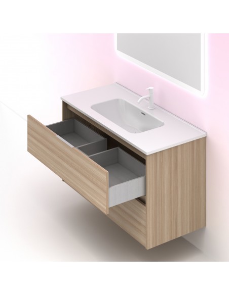 Mueble de baño SUKI de  con cajones. | Incluye lavabo cerámico.