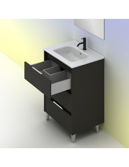 Mueble de baño SUKI de  con cajones. | Incluye lavabo cerámico.