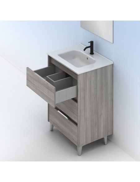 Mueble de baño SUKI de  con cajones. | Incluye lavabo cerámico.