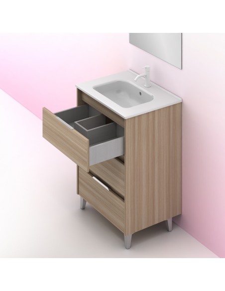 Mueble de baño SUKI de  con cajones. | Incluye lavabo cerámico.