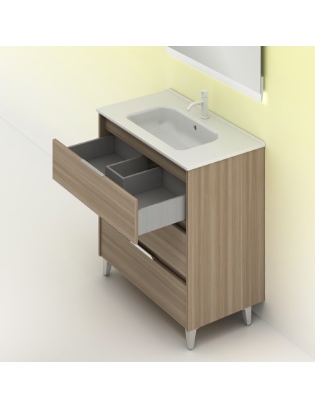 Mueble de baño SUKI de  con cajones. | Incluye lavabo cerámico.