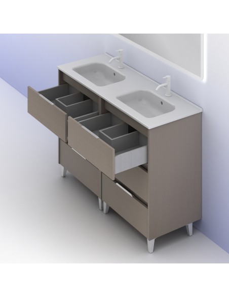 Mueble de baño SUKI de  con cajones. | Incluye lavabo cerámico.