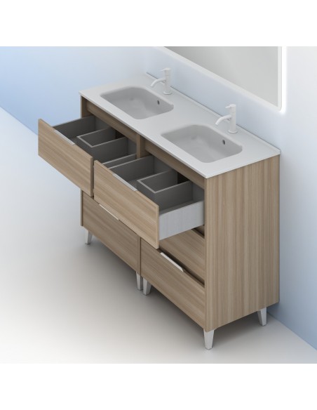 Mueble de baño SUKI de  con cajones. | Incluye lavabo cerámico.