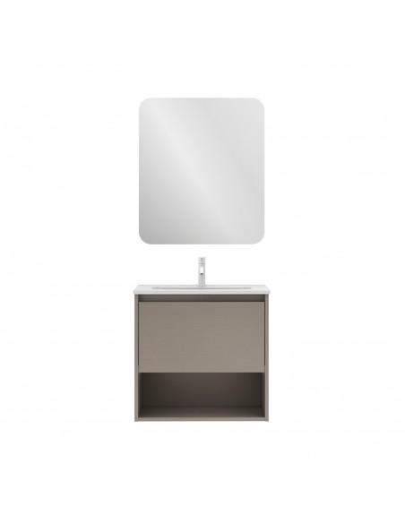 Mueble de baño NIWA con 1 cajón y 1 hueco. Incluye lavabo cerámico.