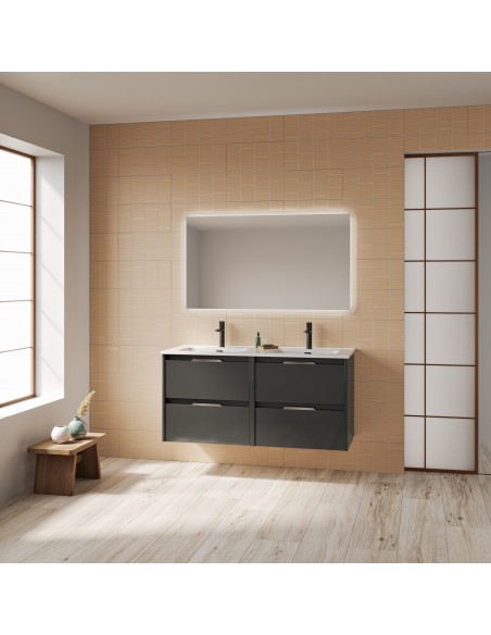 Mueble de baño SUKI de con cajones.  | Incluye lavabo cerámico y espejo.