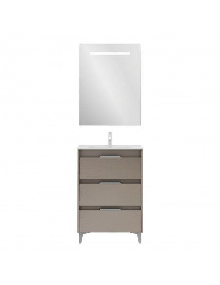 Mueble de baño SUKI de con cajones.  | Incluye lavabo cerámico y espejo.