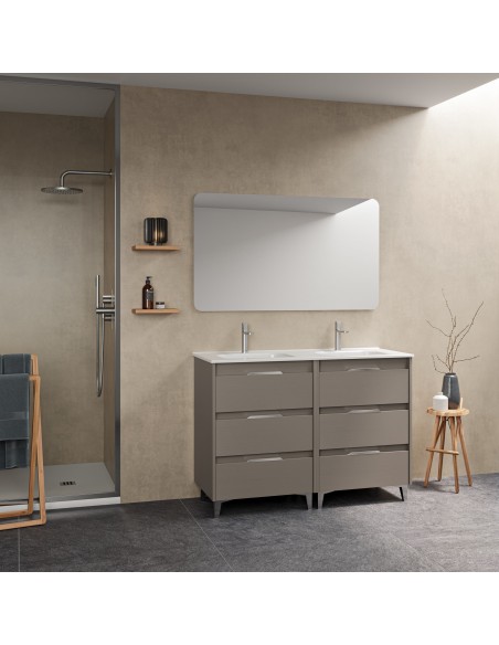 Mueble de baño SUKI de con cajones.  | Incluye lavabo cerámico y espejo.