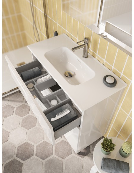 SET VITALE 100 – 2 Cajones. (LAVABO INTEGRADO F:46)